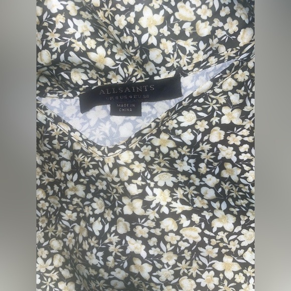 New! All Saints Bryony Ditsy Floral Print Slip Maxi Dress ✨ size 4 - Picture 8 of 9